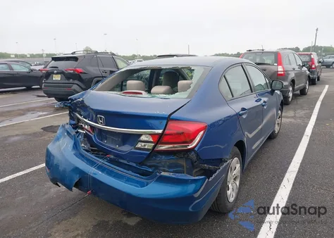 2013 Honda Civic Lx из США, поврежденный, VIN 19XFB2F50DE064295